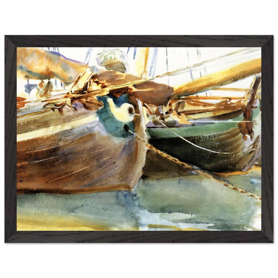Boats, Venice by John Singer Sargent — Framed art print at Zephyeer