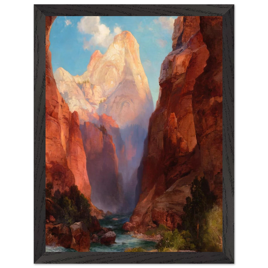 The Rio Virgin Southern Utah by Thomas Moran — Framed art print at Zephyeer