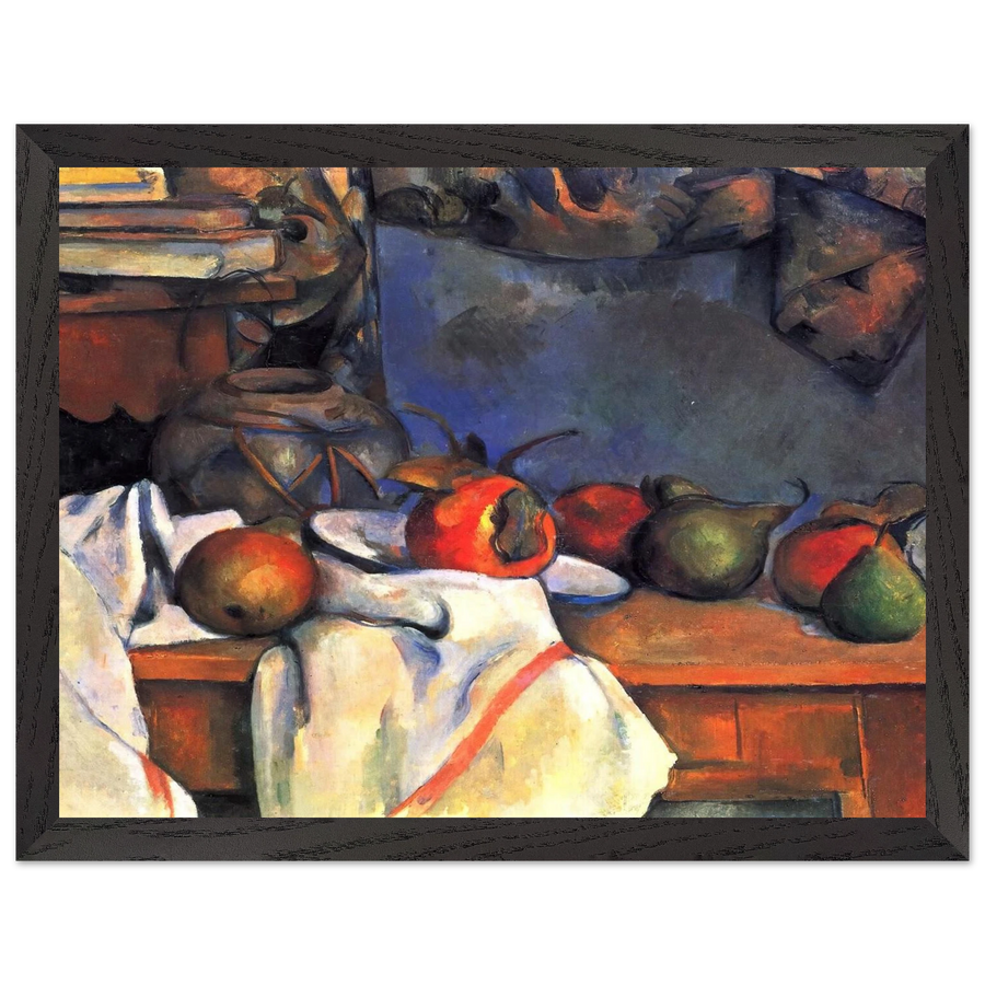 Still Life with Pomegranate and Pears by Paul Cézanne — Framed art print at Zephyeer
