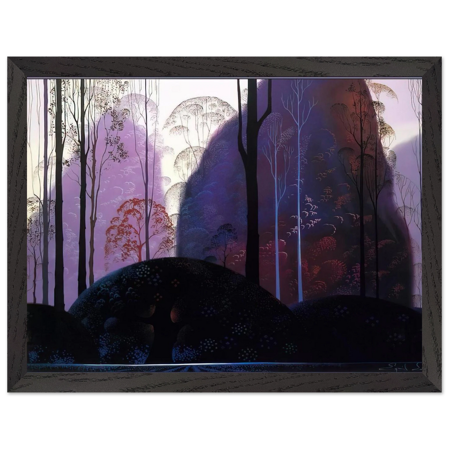 Mauve Redand Purple by Eyvind Earle — Framed art print at Zephyeer