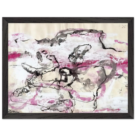 EL-IX - 1966 by Emil Schumacher — Framed art print at Zephyeer