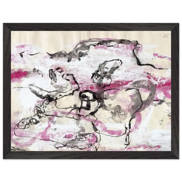 EL-IX - 1966 by Emil Schumacher — Framed art print at Zephyeer