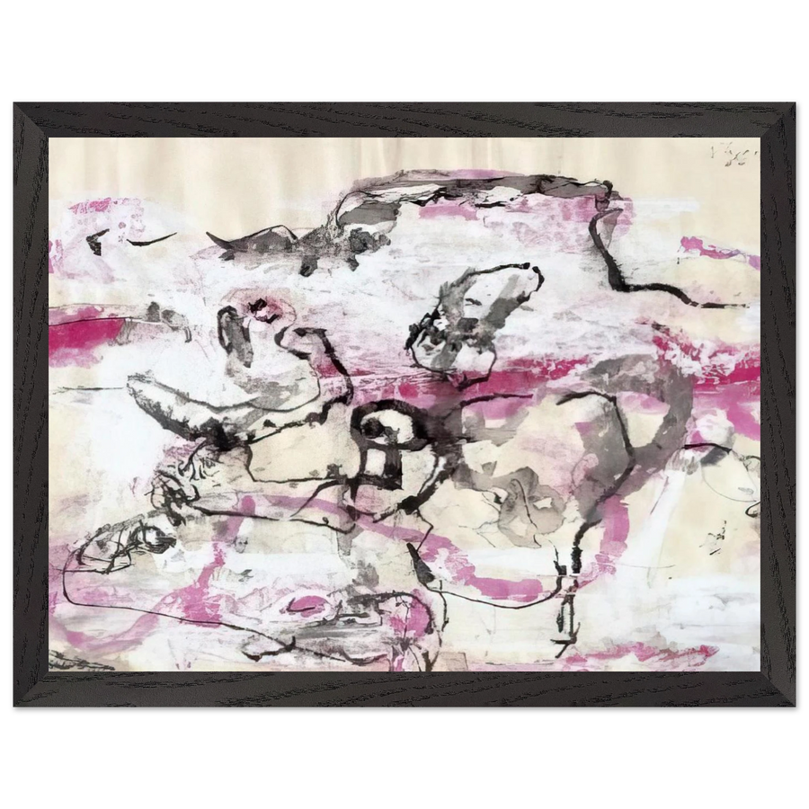 EL-IX - 1966 by Emil Schumacher — Framed art print at Zephyeer