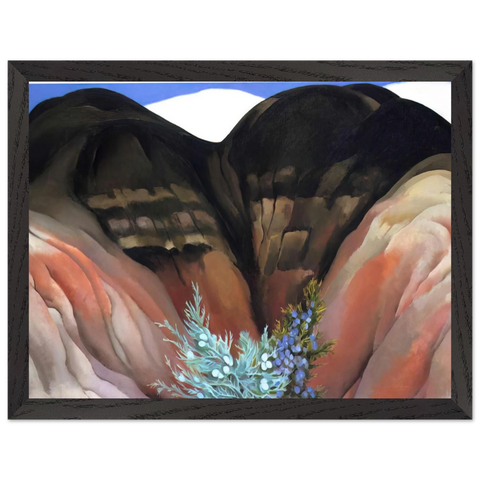 Black Hills with Cedar by Georgia O'Keeffe — Framed art print at Zephyeer