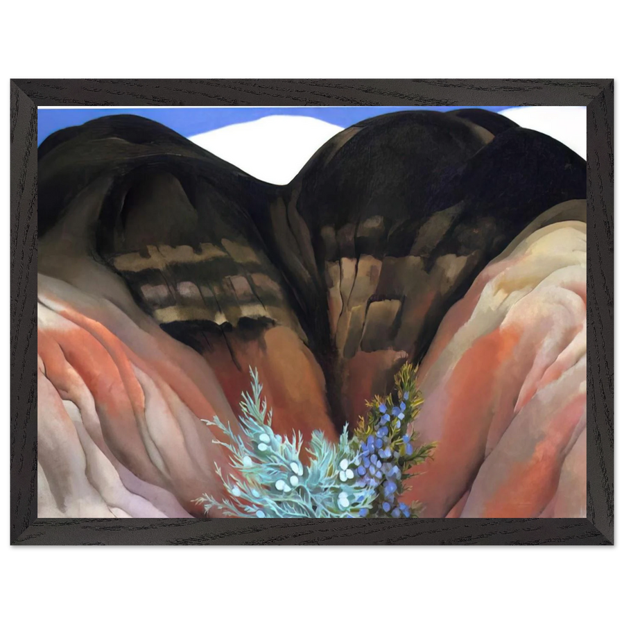 Black Hills with Cedar by Georgia O'Keeffe — Framed art print at Zephyeer