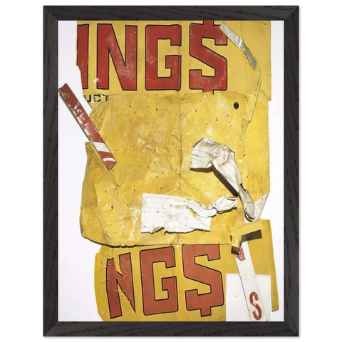 YELLOW MOBY GLUT 1986 by Robert Rauschenberg — Framed art print at Zephyeer