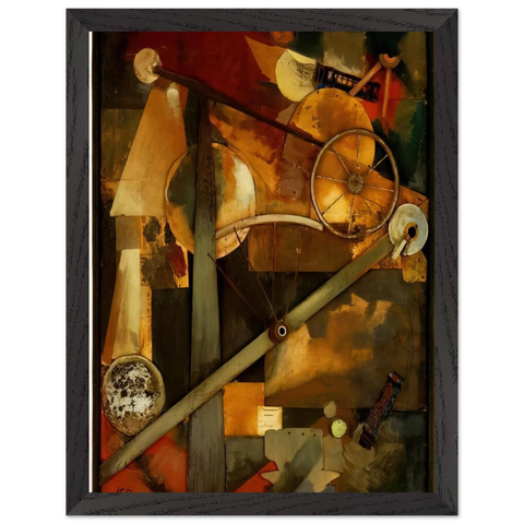 CONSTRUCTION FOR NOBLE LADIES 1919 by Kurt Schwitters — Framed art print at Zephyeer