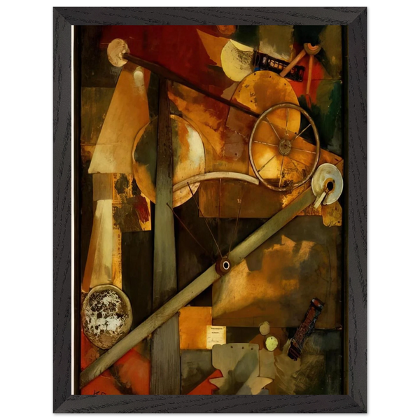 CONSTRUCTION FOR NOBLE LADIES 1919 by Kurt Schwitters — Framed art print at Zephyeer