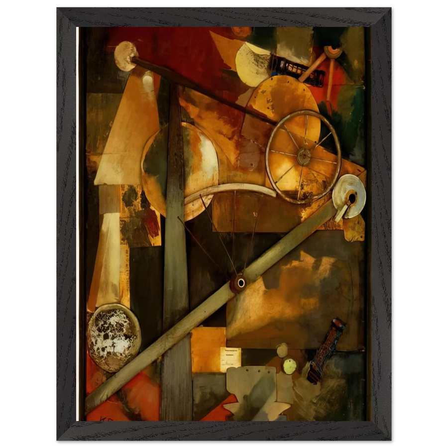 CONSTRUCTION FOR NOBLE LADIES 1919 by Kurt Schwitters — Framed art print at Zephyeer