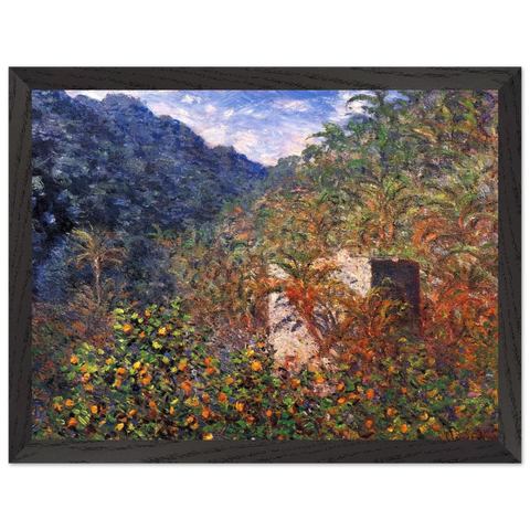 The Valley of Sasso, Blue Effect by Claude Monet — Framed art print at Zephyeer