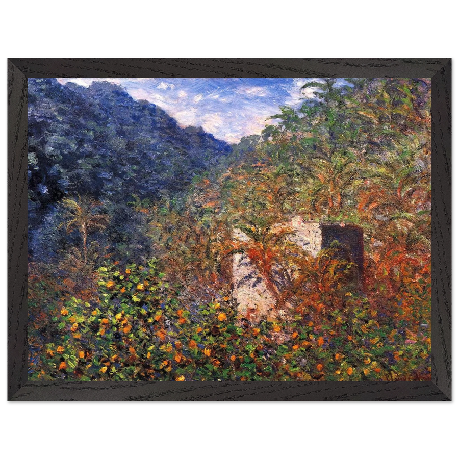The Valley of Sasso, Blue Effect by Claude Monet — Framed art print at Zephyeer