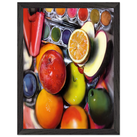 ENERGY APPLES 1980 by Audrey Flack — Framed art print at Zephyeer