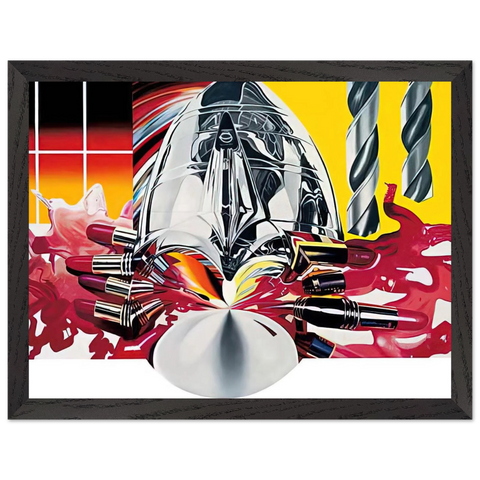 The Swimmer in the Econo-mist  painting 3 by James Rosenquist — Framed art print at Zephyeer