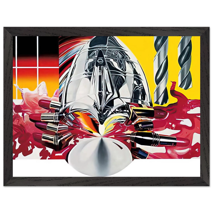 The Swimmer in the Econo-mist  painting 3 by James Rosenquist — Framed art print at Zephyeer