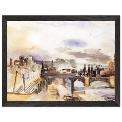 PARISIAN BRIDGE 1922 by Raoul Dufy — Framed art print at Zephyeer