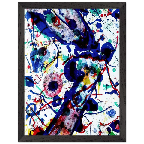 Untitled from Michel Waldberg s Posmes dans le ciel by Sam Francis — Framed art print at Zephyeer
