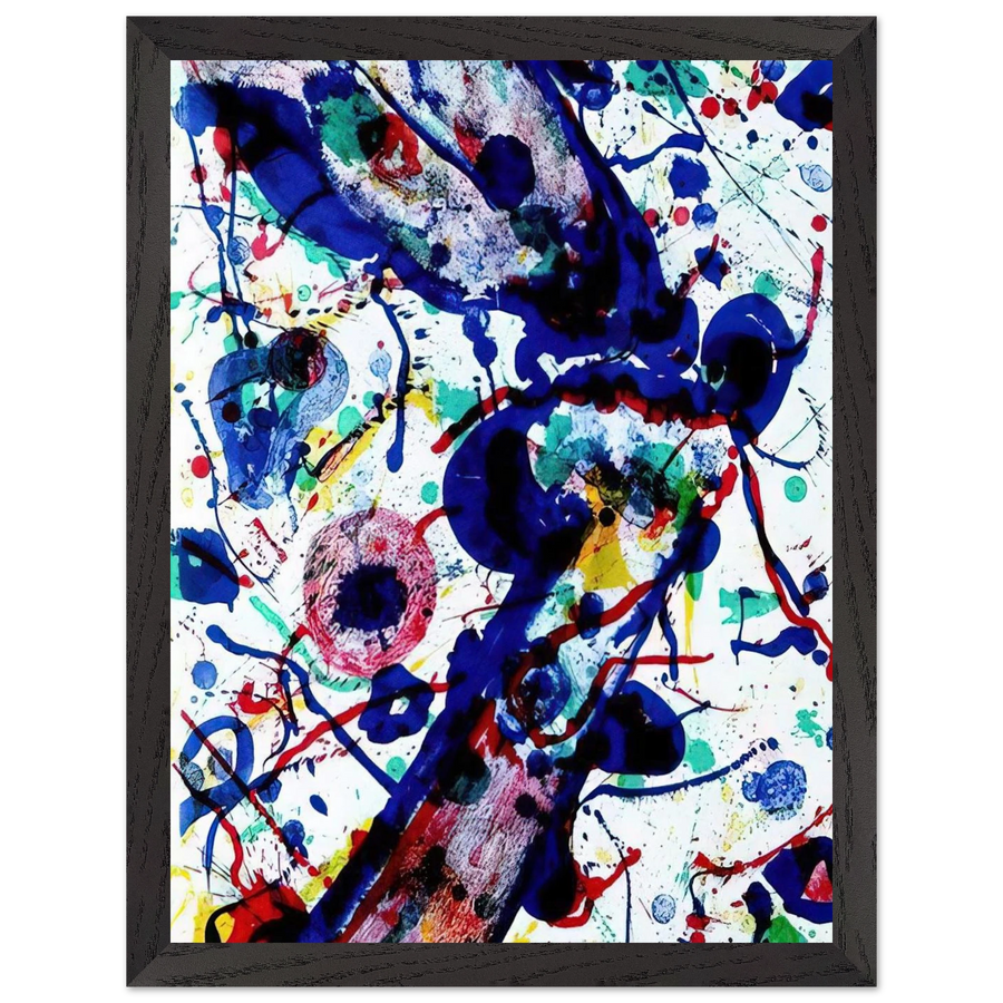 Untitled from Michel Waldberg s Posmes dans le ciel by Sam Francis — Framed art print at Zephyeer