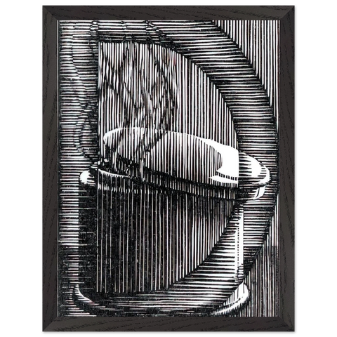INITIAL D by MC Escher — Framed art print at Zephyeer