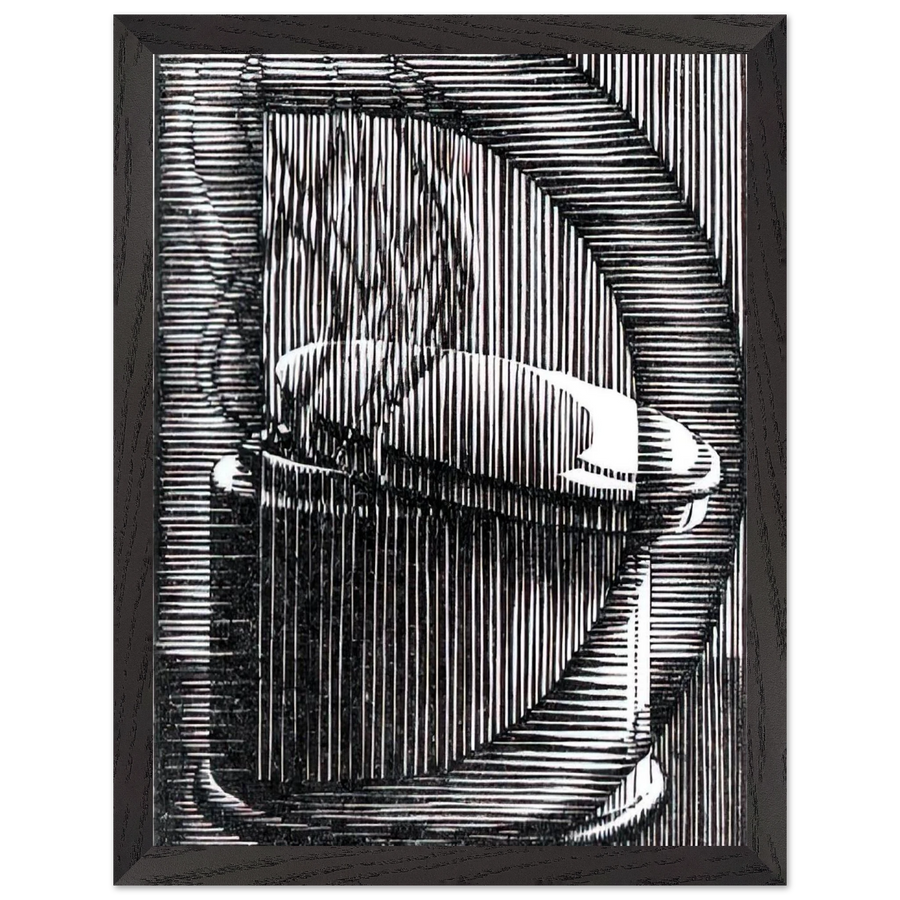 INITIAL D by MC Escher — Framed art print at Zephyeer
