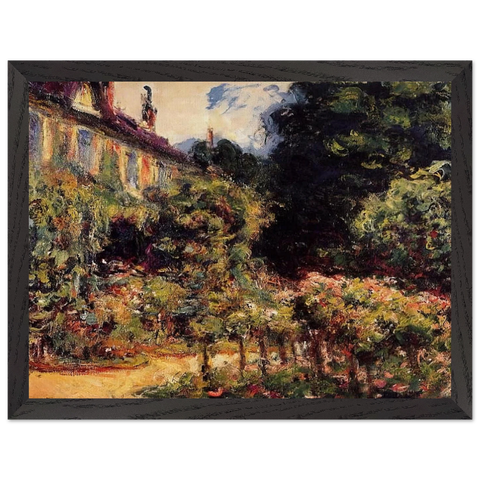 The Artist's House at Giverny by Claude Monet — Framed art print at Zephyeer