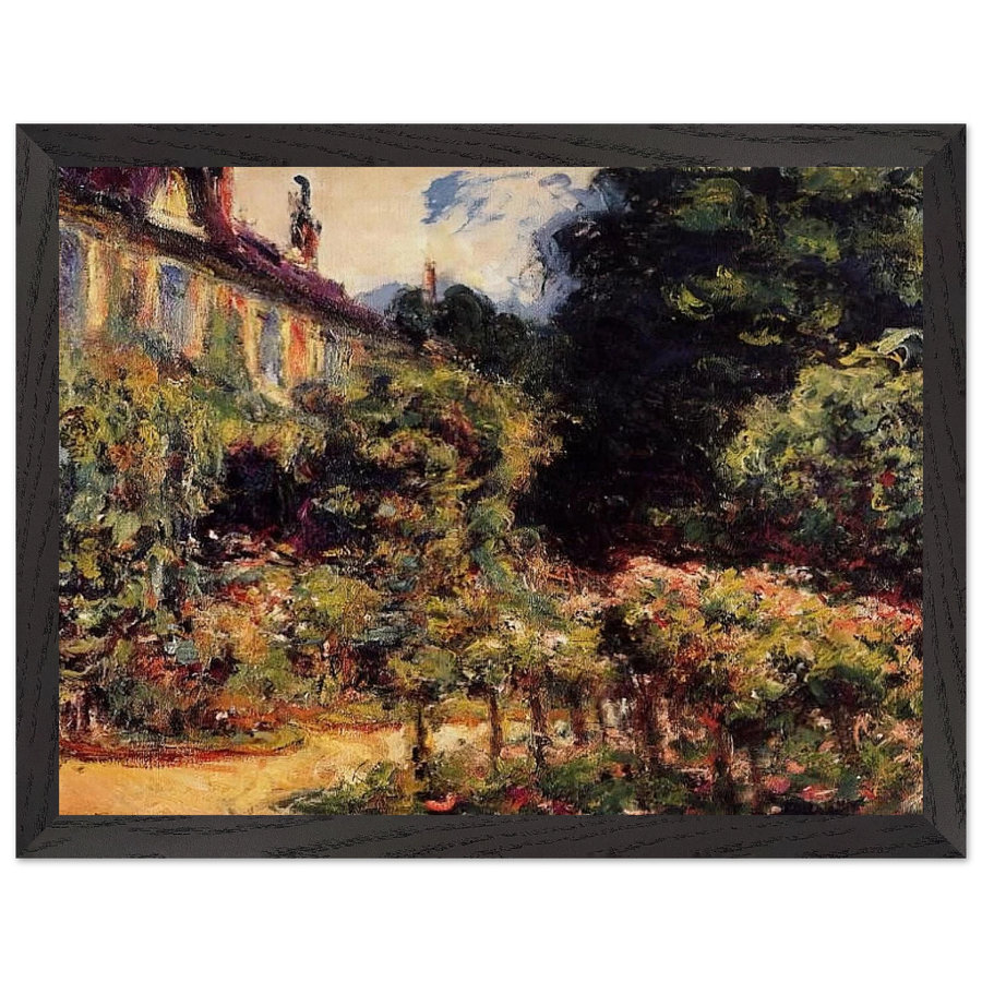 The Artist's House at Giverny by Claude Monet — Framed art print at Zephyeer
