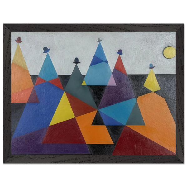 Untitled Mountains - 1955 by Omar Rayo — Framed art print at Zephyeer