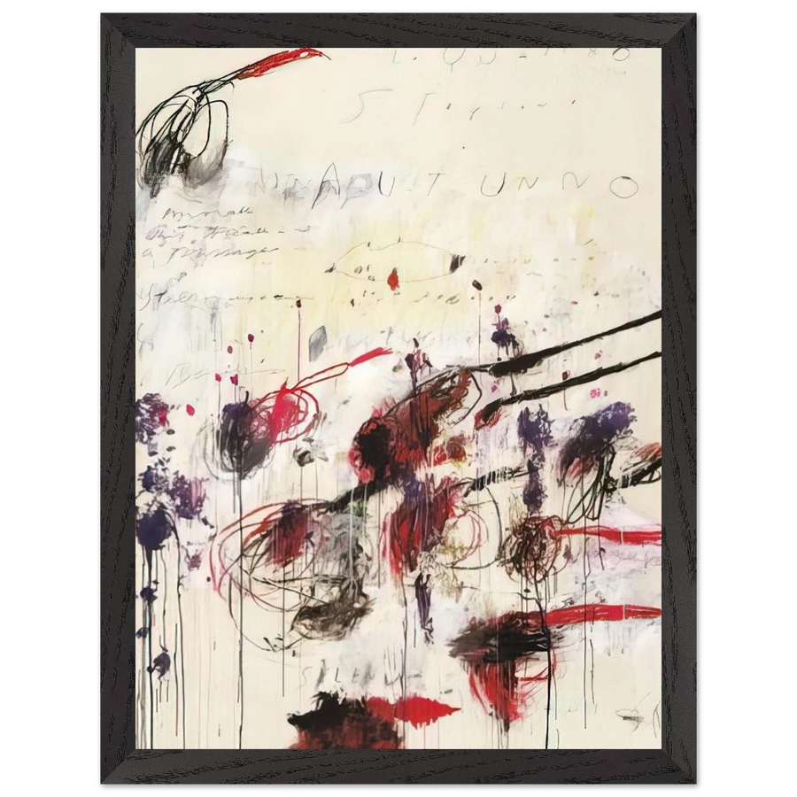 Quattro stagioni I. Autunno by Cy Twombly — Framed art print at Zephyeer