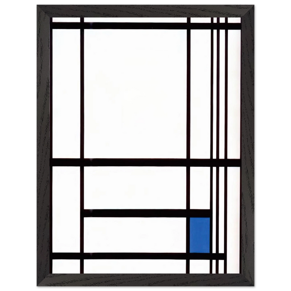 Composition with Blue by Piet Mondrian — Framed art print at Zephyeer