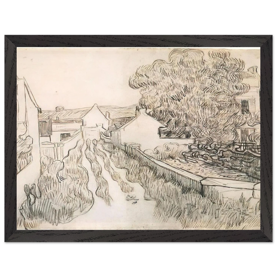 Village Street by Vincent van Gogh — Framed art print at Zephyeer