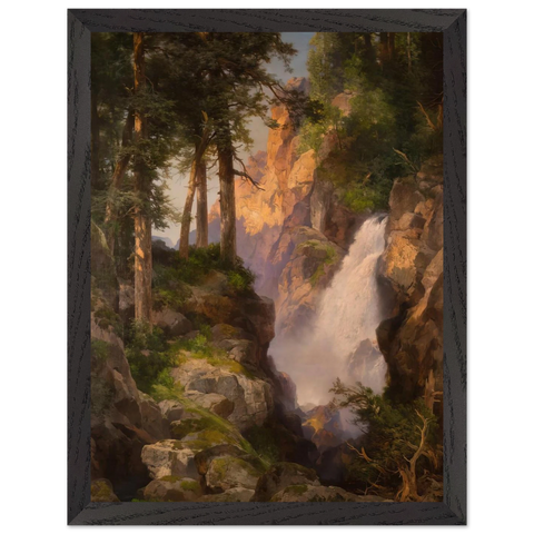 Falls at Toltec Gorge by Thomas Moran — Framed art print at Zephyeer