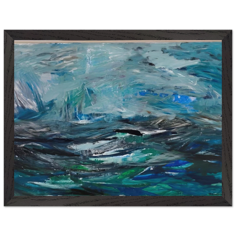 Abstract Sea - 1963 by Tove Jansson — Framed art print at Zephyeer
