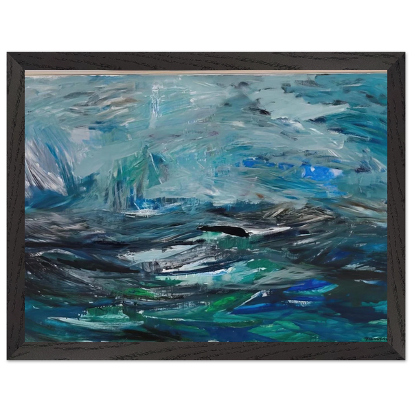 Abstract Sea - 1963 by Tove Jansson — Framed art print at Zephyeer