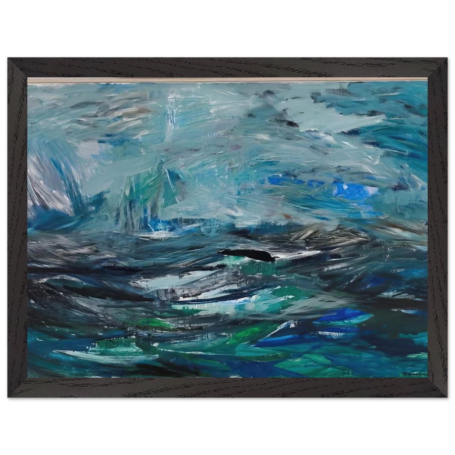 Abstract Sea - 1963 by Tove Jansson — Framed art print at Zephyeer