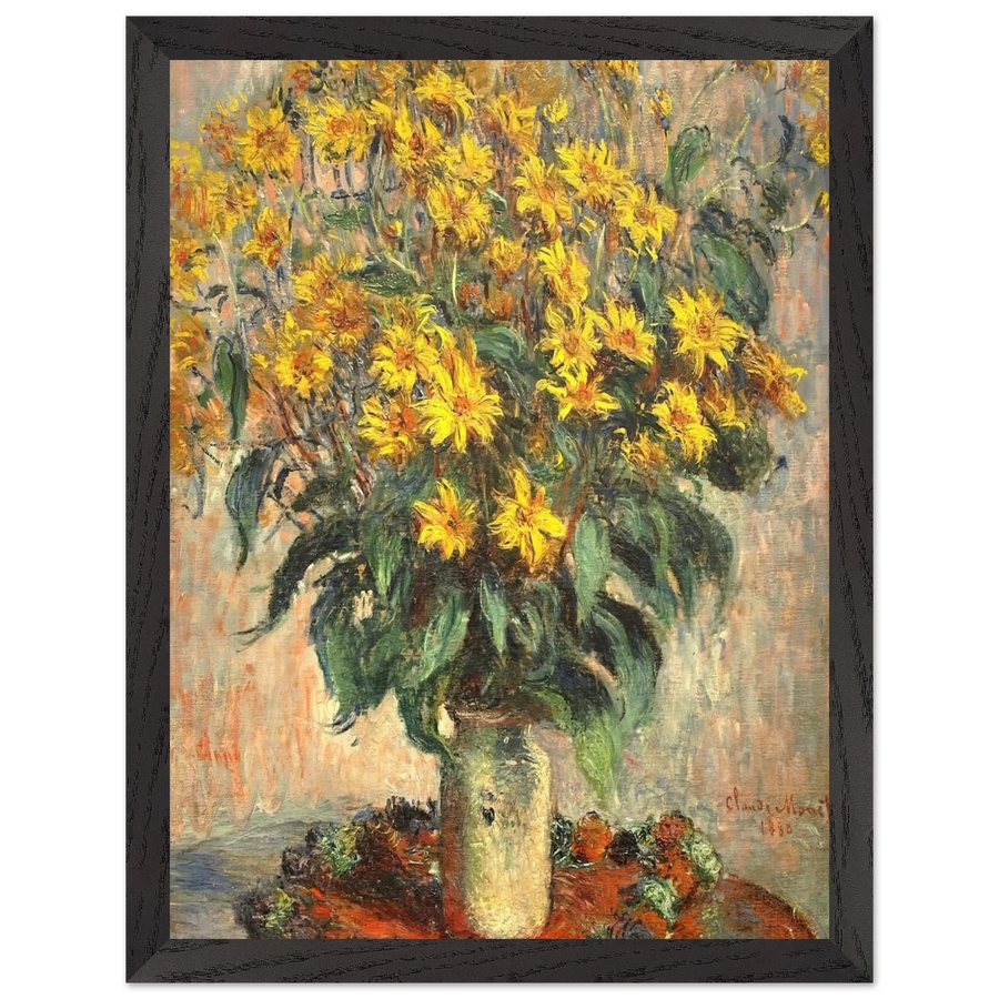 Jerusalem Artichokes by Claude Monet — Framed art print at Zephyeer