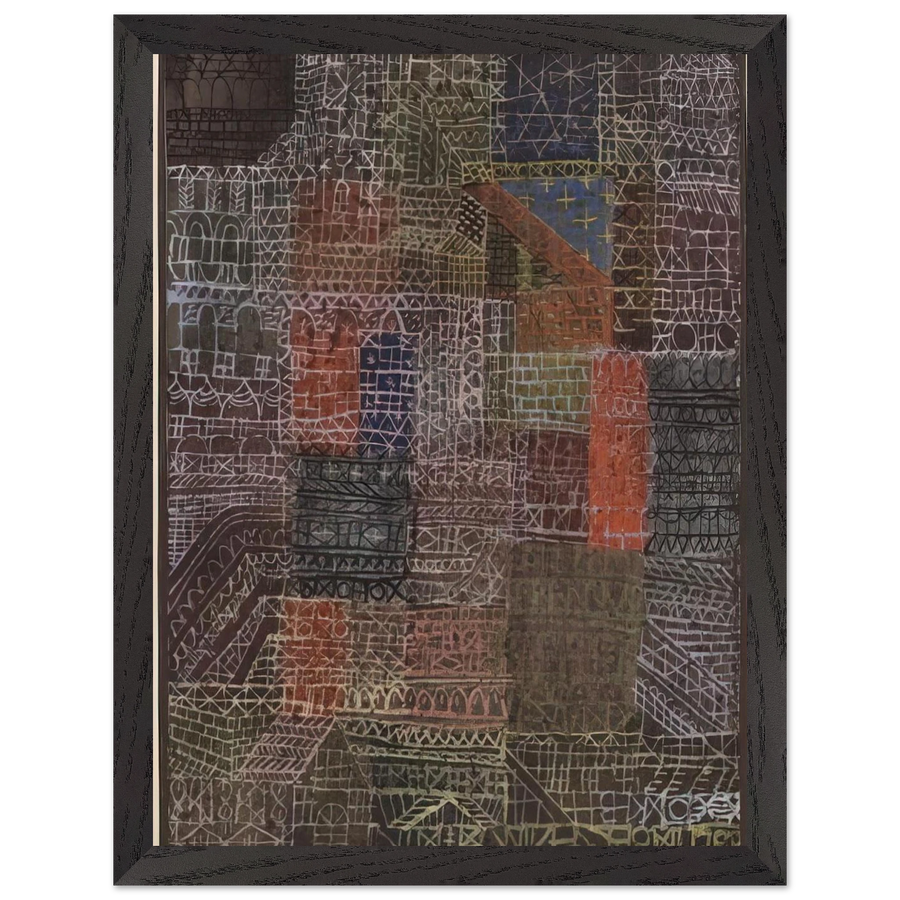 STRUCTURAL II 1924 by Paul Klee — Framed art print at Zephyeer