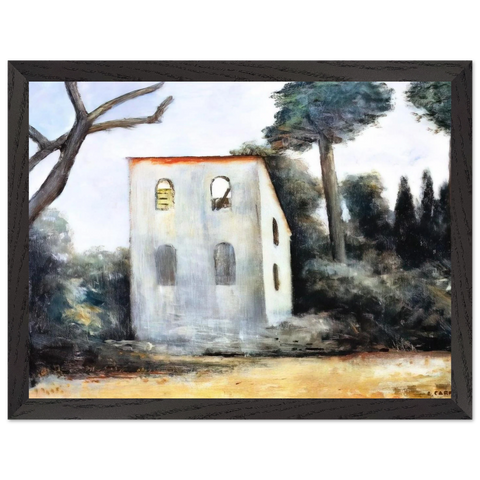 LA CASA ABBANDONATA 1930 by Carlo Carra — Framed art print at Zephyeer