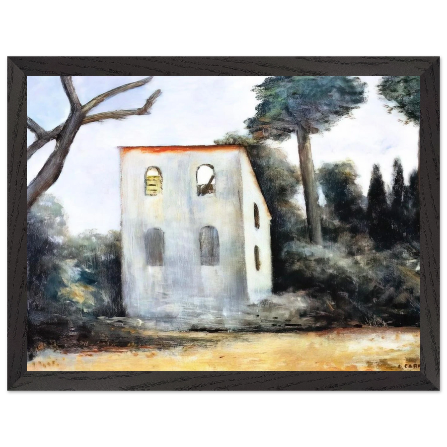 LA CASA ABBANDONATA 1930 by Carlo Carra — Framed art print at Zephyeer