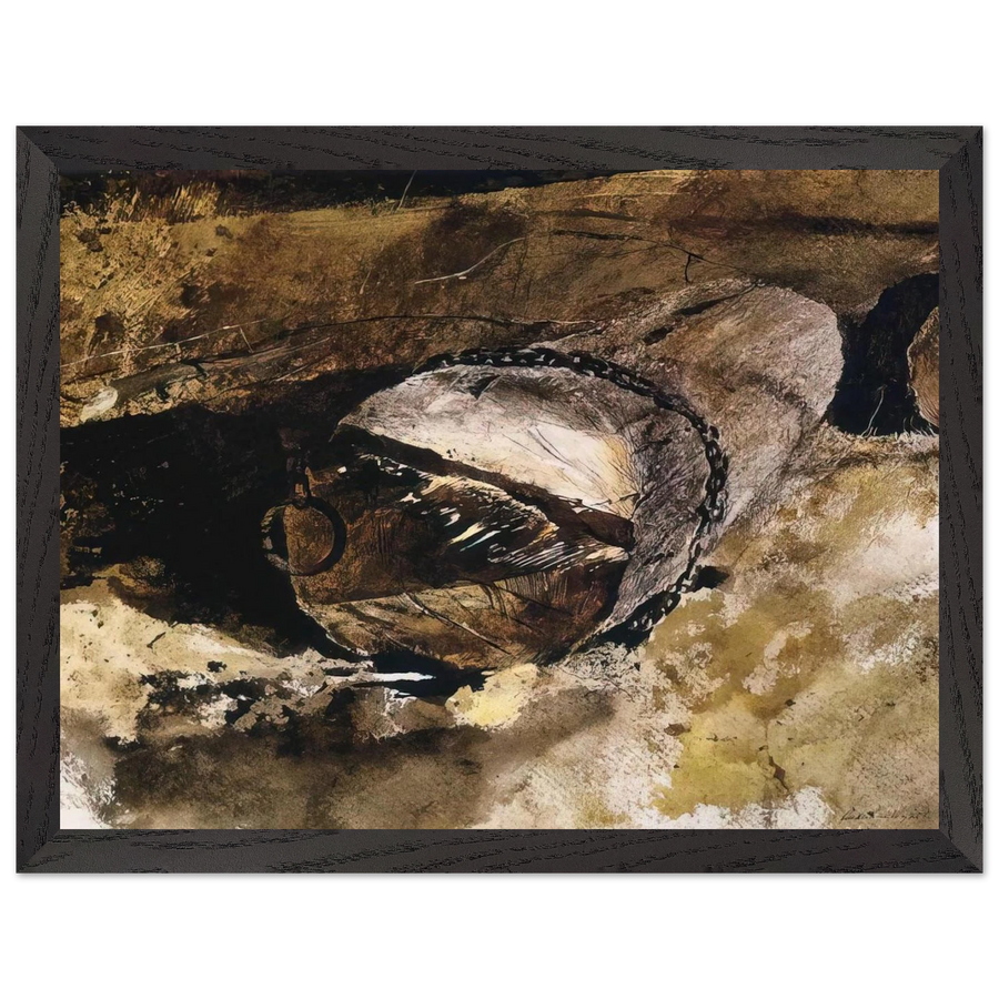 LOG CHAIN by Andrew Wyeth — Framed art print at Zephyeer