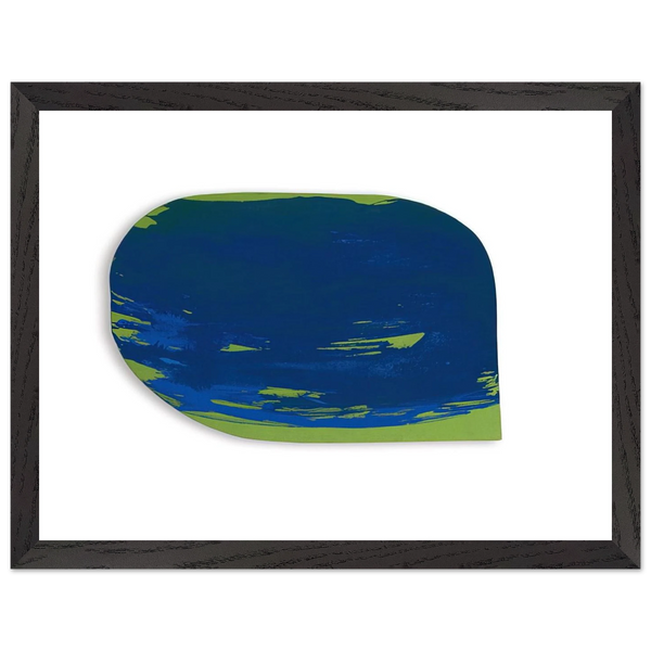Blau auf Grün - 1965 by Blinky Palermo — Framed art print at Zephyeer