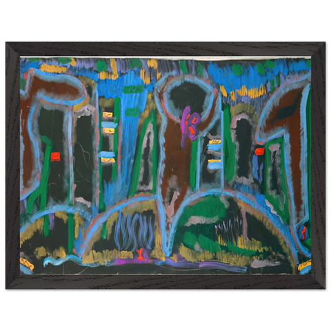 Garden in Saint Denis - 1980 by Betty Parsons — Framed art print at Zephyeer