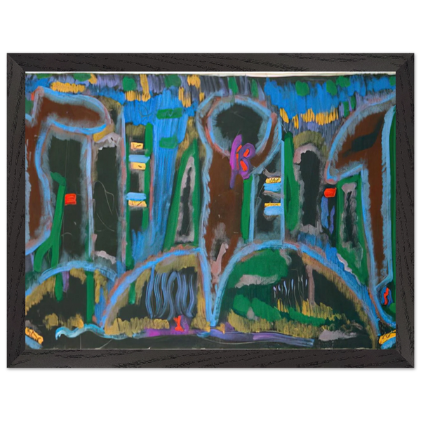 Garden in Saint Denis - 1980 by Betty Parsons — Framed art print at Zephyeer