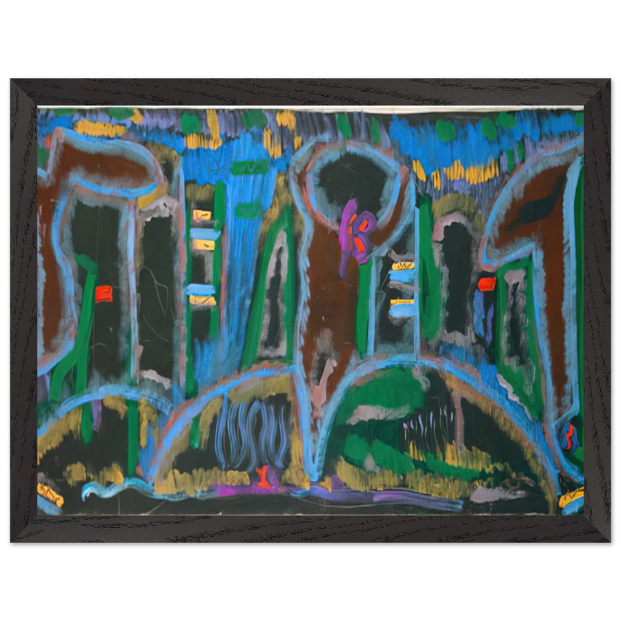 Garden in Saint Denis - 1980 by Betty Parsons — Framed art print at Zephyeer