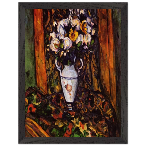 Still Life, Vase with Flowers by Paul Cézanne — Framed art print at Zephyeer