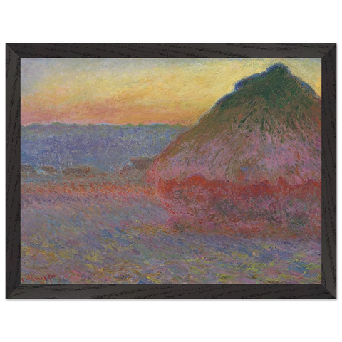 Grainstack in the Sunlight by Claude Monet — Framed art print at Zephyeer