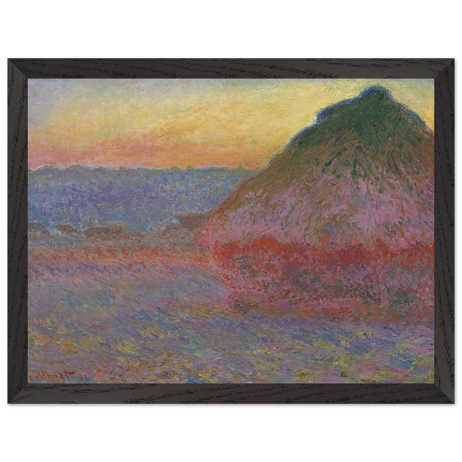 Grainstack in the Sunlight by Claude Monet — Framed art print at Zephyeer