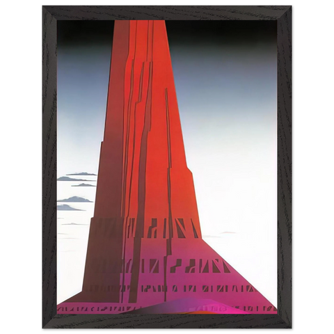 Desert Skyscraper by Eyvind Earle — Framed art print at Zephyeer