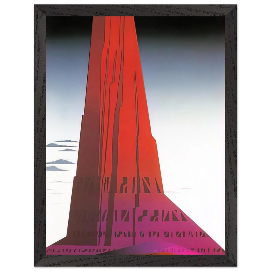 Desert Skyscraper by Eyvind Earle — Framed art print at Zephyeer