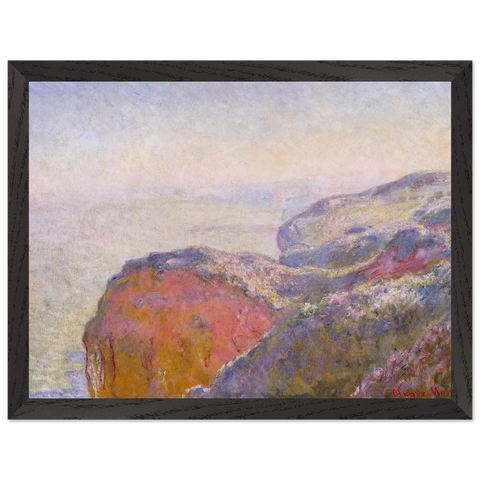Cliff near Dieppe in the Morning by Claude Monet — Framed art print at Zephyeer