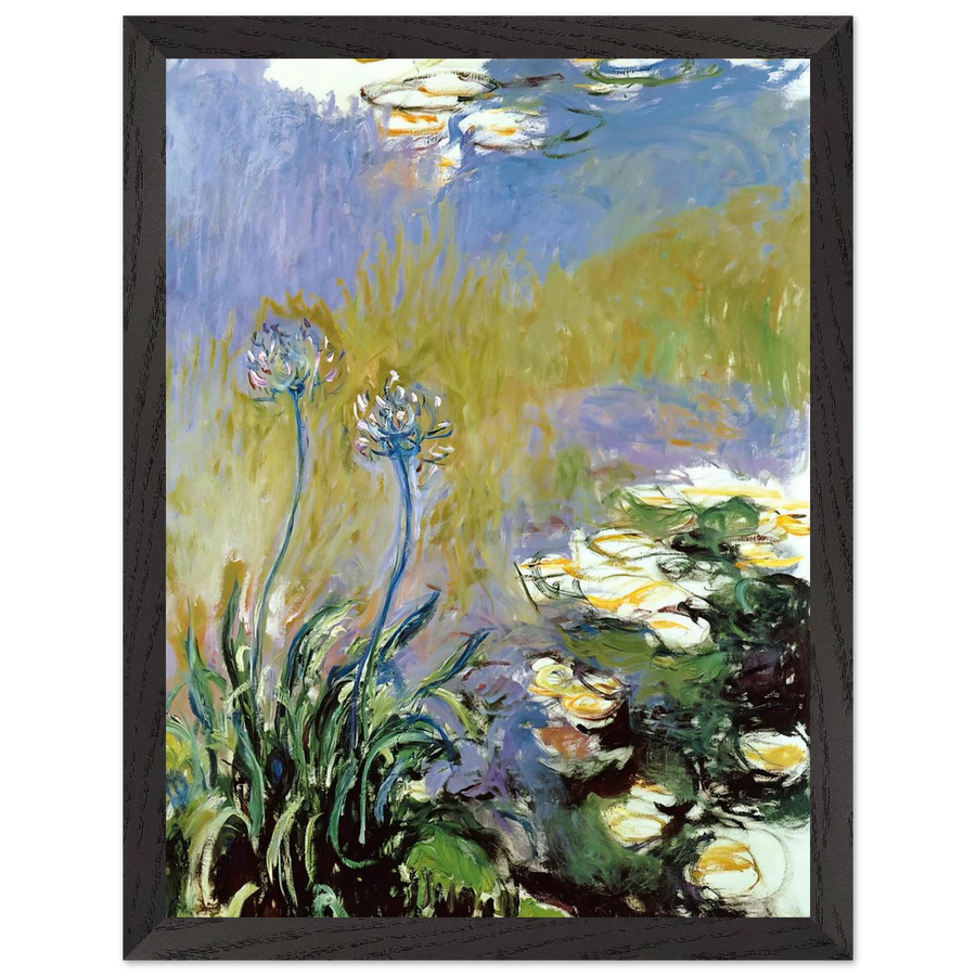 Agapanthus by Claude Monet — Framed art print at Zephyeer