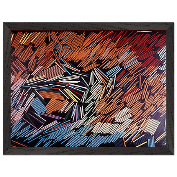 November - 1968 by Ronnie Landfield — Framed art print at Zephyeer